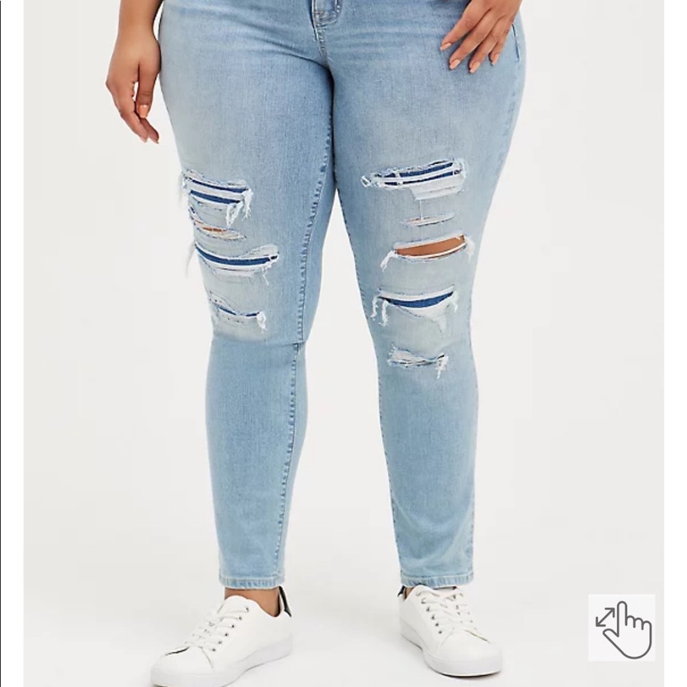 Torrid straight jean-Vintage stretch light wash size 20R